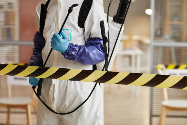 Professional Biohazard Cleanup technician working in Mount Hermon, VA